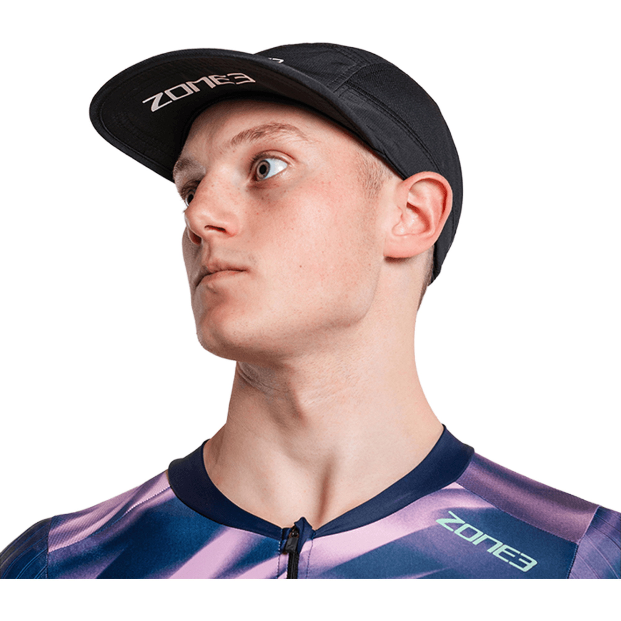 2026 ZONE3 5-Panel Running Cap RA26LWPC101 - Black